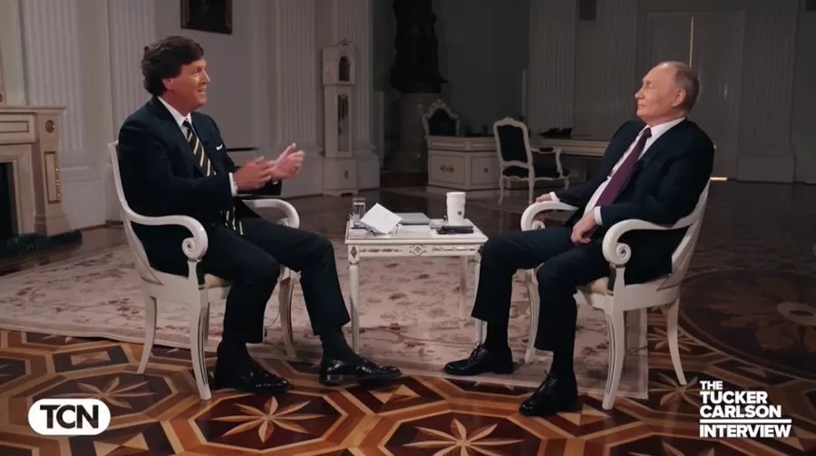 Polite People: Tucker Carlson Talks to Vladimir Putin Raw and Uncut