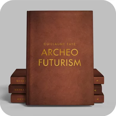 Leatherbound edition of Guillaume Faye's classic, Archeofuturism
